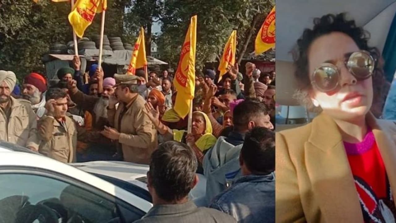 காரை சுற்றிவளைத்த விவசாயிகள்.. உயிரை கையில் பிடித்து தப்பிய கங்கனா.. வச்சி செய்த சீக்கியர்கள். காரை சுற்றிவளைத்த விவசாயிகள்.. உயிரை கையில் பிடித்து தப்பிய கங்கனா.. வச்சி செய்த சீக்கியர்கள்.