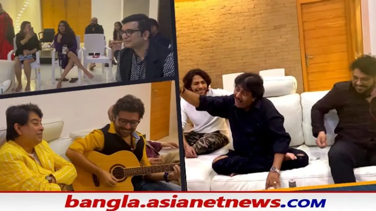 Ustad Rashid Khan : এ যেন চাঁদের হাট, 'হামে তুমসে প্যায়ার কিতনা' গানে ঝড় তুললেন রাশিদ জিৎ বাবুলরা