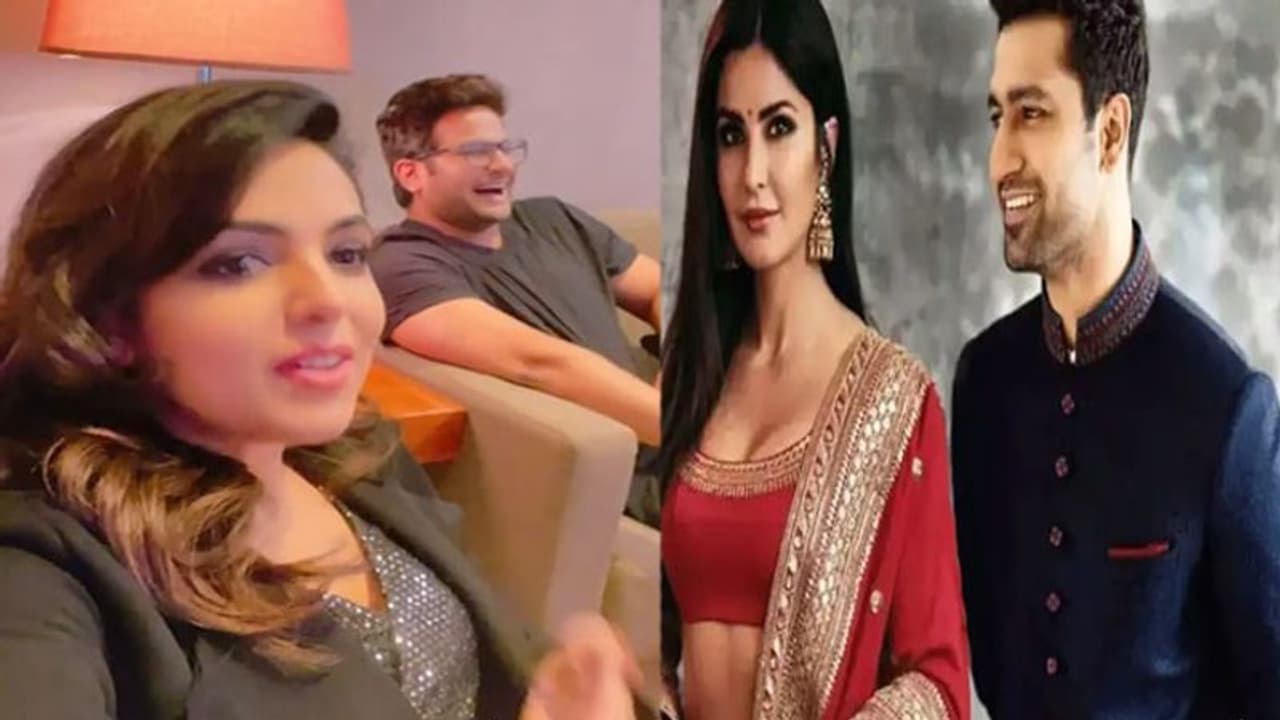 कॉमेडियन Sugandha Mishra पति संकेत संग उड़ाया Vicky Kaushal Katrina Kaif की शादी का मजाक, Viral हो रहा Video
