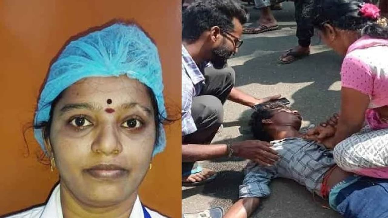 விபத்தில் நின்று போன இளைஞரின் இதயத் துடிப்பு… முதலுதவி செய்து உயிரை காப்பாற்றிய செவிலியர்!! விபத்தில் நின்று போன இளைஞரின் இதயத் துடிப்பு… முதலுதவி செய்து உயிரை காப்பாற்றிய செவிலியர்!!