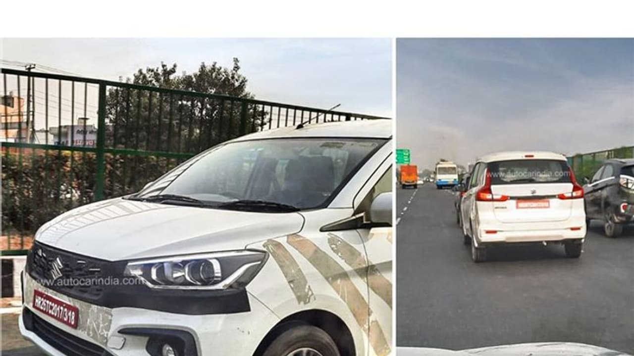 Maruti Suzuki Ertiga : പരസ്യമായ പരീക്ഷണയോട്ടവുമായി പുത്തന്‍ എര്‍ട്ടിഗ