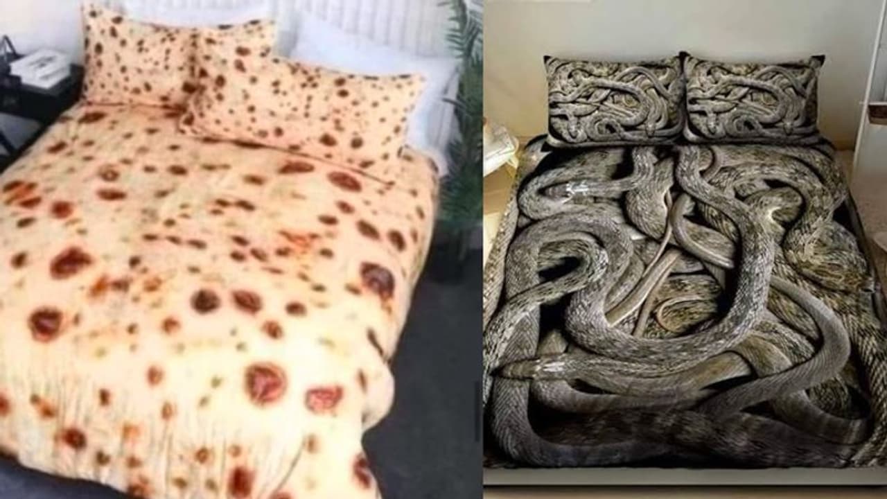 कहीं रोटी तो कहीं अजगर वाली बेडशीट, सोशल मीडिया पर इन तस्वीरों ने मचाई धूम कहीं रोटी तो कहीं अजगर वाली बेडशीट, सोशल मीडिया पर इन तस्वीरों ने मचाई धूम
