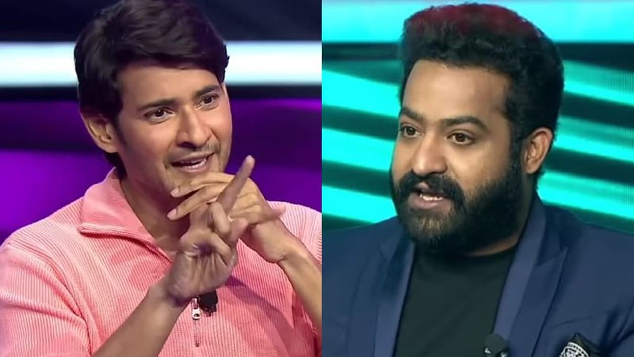 Mahesh with NTR: మహేష్ ని తికమకపెట్టిన రెండు ప్రశ్నలు... పాపం హిస్టరీలో పూర్ అనుకుంటా!