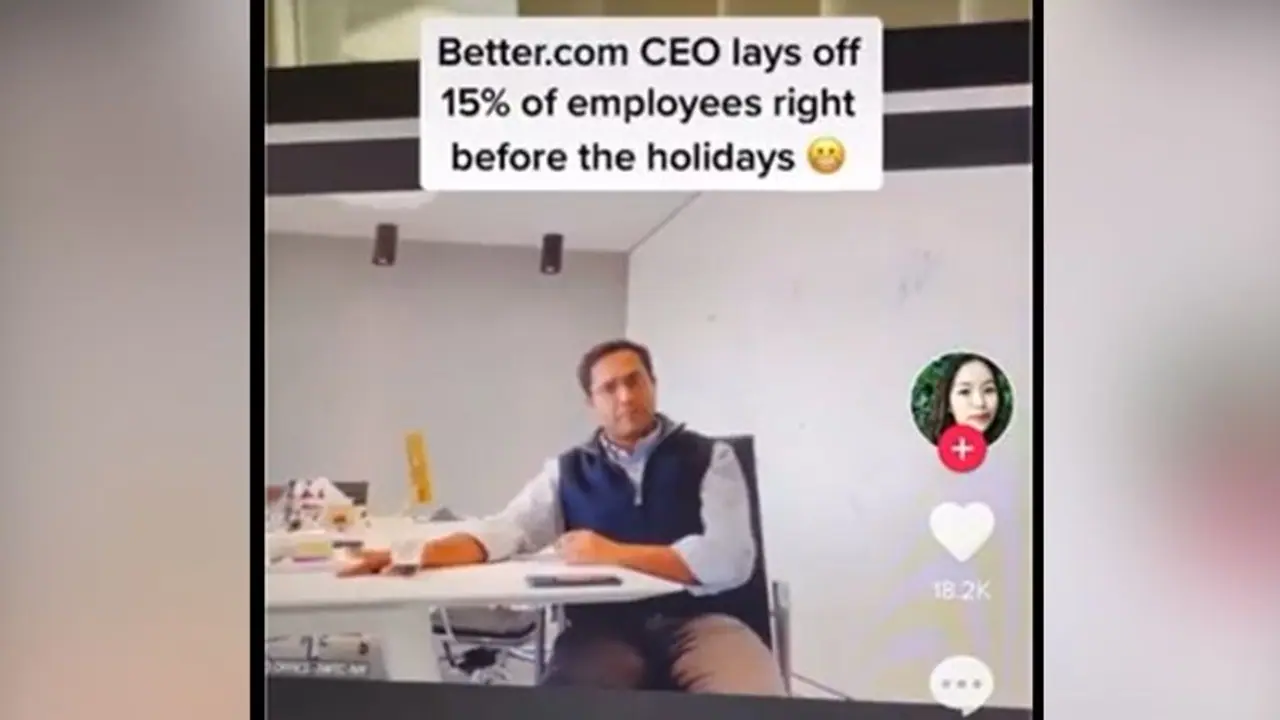 Viral video: Better.com CEO fires 900 employees in US and India over Zoom call; Watch Viral video: Better.com CEO fires 900 employees in US and India over Zoom call; Watch