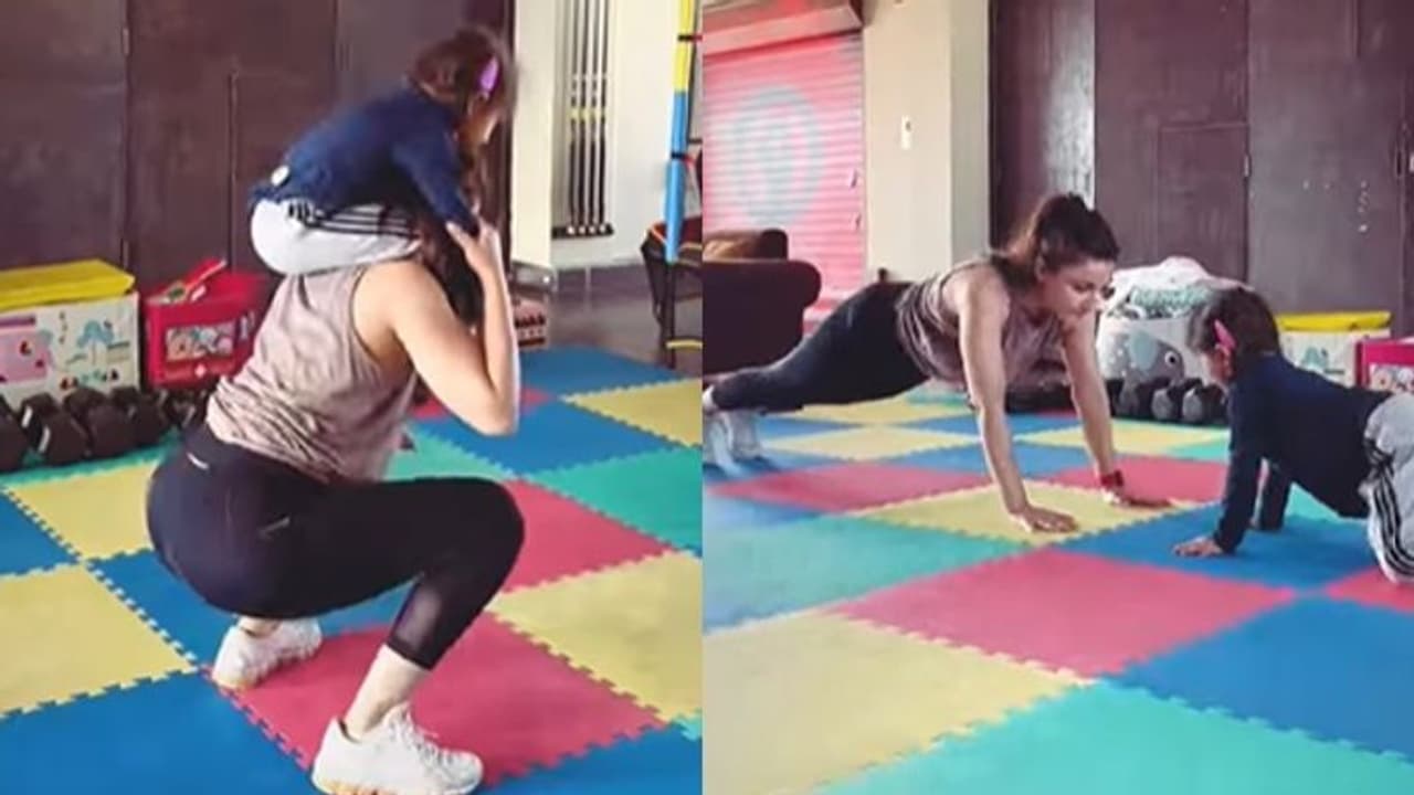 Workout : കുഞ്ഞ് ഉണ്ടായത് കൊണ്ട് വര്‍ക്കൗട്ട് മുടക്കേണ്ട; മാതൃകയാക്കാം ഈ നടിയെ...