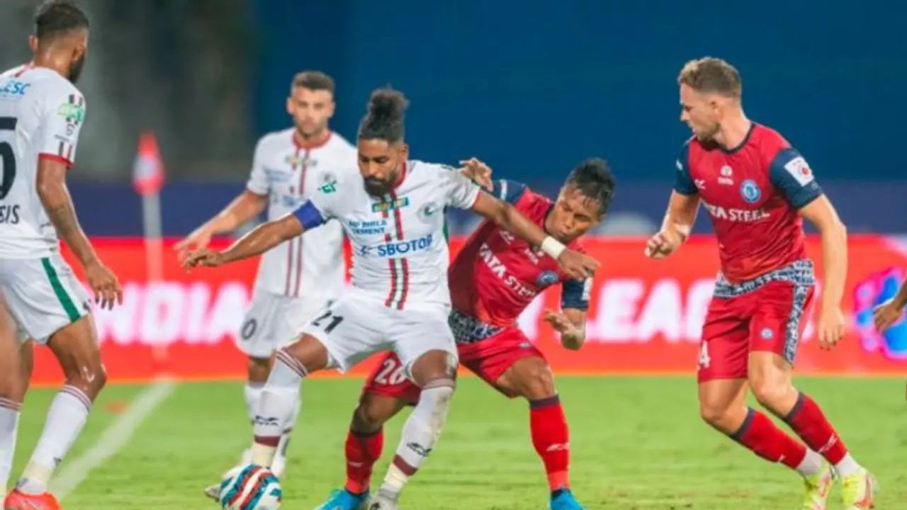 ISL: জামশেদপুর এফসির বিরুদ্ধে ২ ১ গোলে হার এটিকে মোহনবাগানের, দেখুন ম্য়াচ হাইলাইটস ISL: জামশেদপুর এফসির বিরুদ্ধে ২ ১ গোলে হার এটিকে মোহনবাগানের, দেখুন ম্য়াচ হাইলাইটস