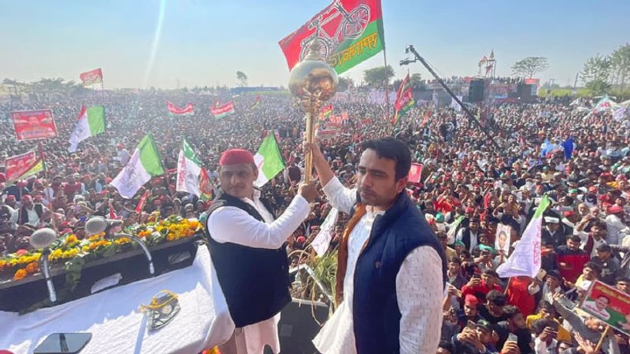 वेस्ट यूपी में गरजे अखिलेश जयंत, कहा यूपी में चल रहा ठोको राज