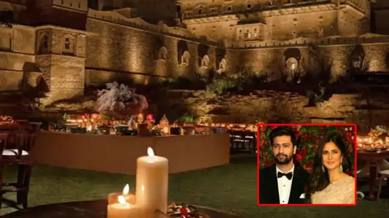 Vicky Kaushal Katrina Kaif Wedding: धमाकेदार गानों पर नाचे दूल्हा दुल्हन, संगीत सेरेमनी में मचा धमाल Vicky Kaushal Katrina Kaif Wedding: धमाकेदार गानों पर नाचे दूल्हा दुल्हन, संगीत सेरेमनी में मचा धमाल