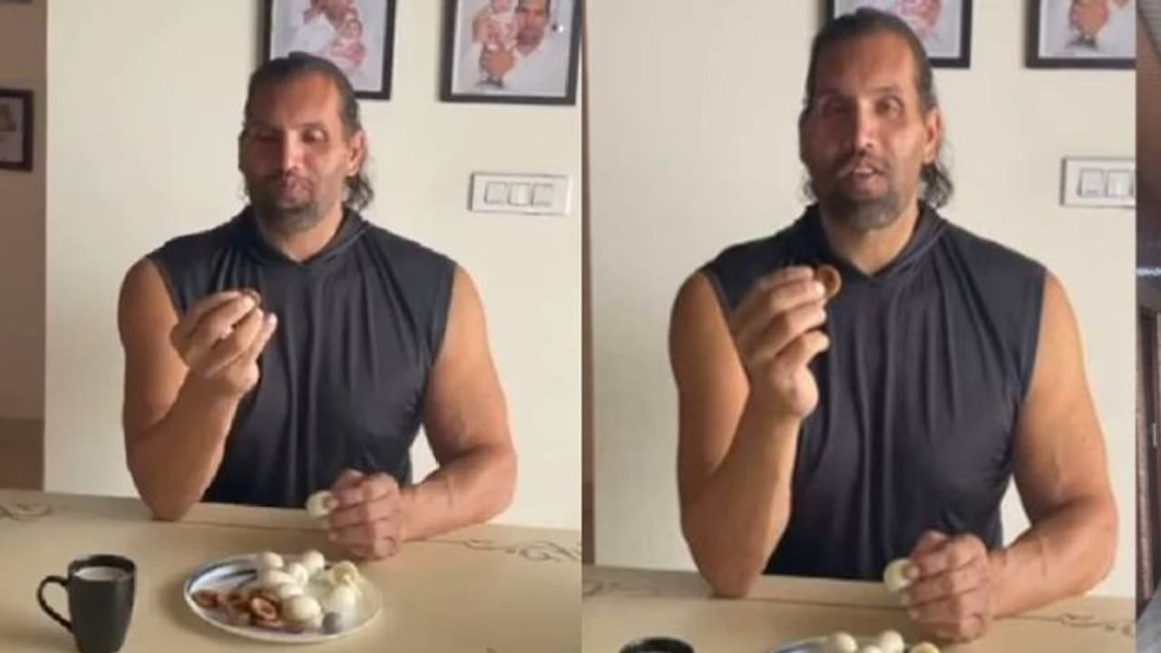The Great Khali : 'ശക്തിയുടെ രഹസ്യം ഈ ഭക്ഷണങ്ങള്‍'; വീഡിയോ പങ്കുവച്ച് റസ്‌ലിങ് താരം ഗ്രേറ്റ് ഖാലി