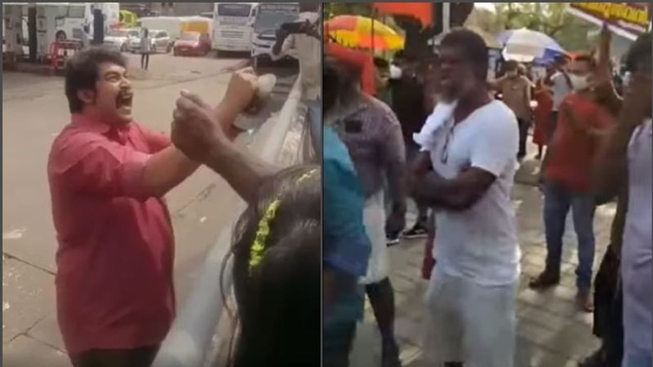 Joju George : വിനായകനെ കണ്ടപ്പോള്‍ ഇലത്താളം കൊട്ടി, ഉപതെരഞ്ഞെടുപ്പ് കാര്യമൊന്നും എനിക്കറിയില്ല; ജോജു ജോര്‍ജ്