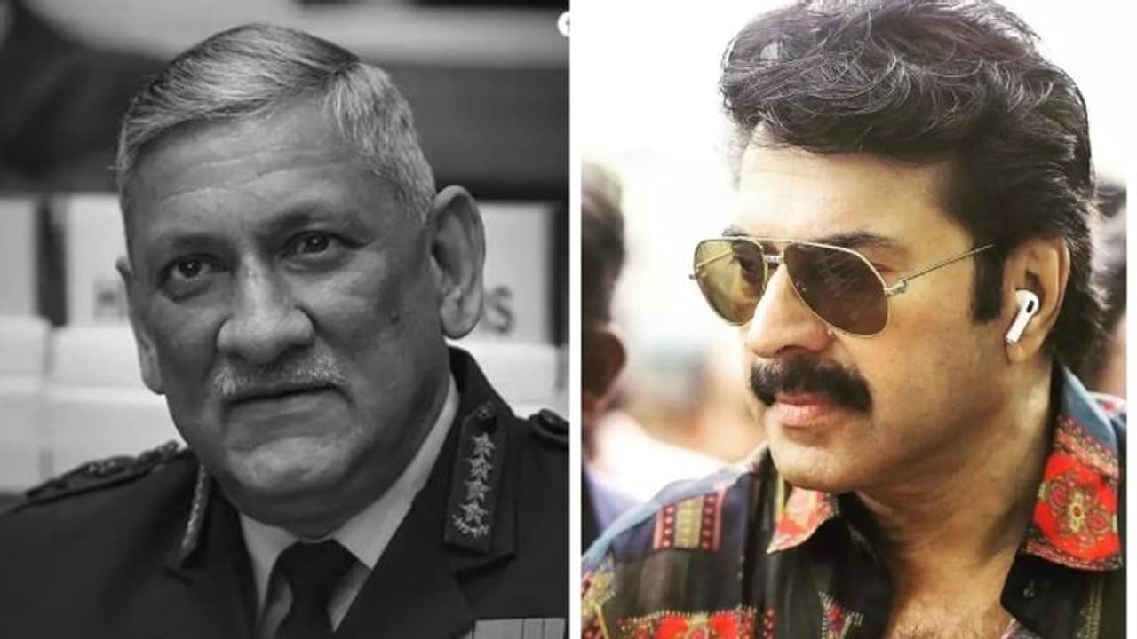 Bipin Rawat : 'തീർത്തും അവിശ്വസനീയം'; ബിപിന്‍ റാവത്തിന്റെ വിയോഗത്തെ കുറിച്ച് മമ്മൂട്ടി