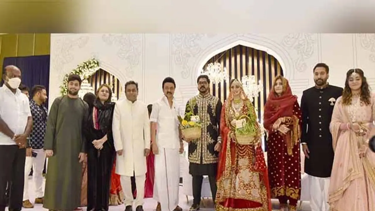 Rushda Rahman: நடிகர் ரகுமானின் மகள் திருமண வரவேற்பில் கலந்து கொண்டு வாழ்த்திய முதல்வர்! வைரலாகும் புகைப்படம்!