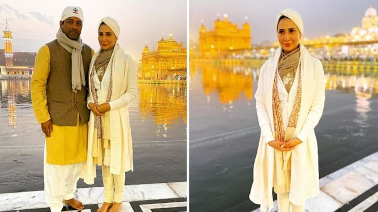 Kim Sharma, Leander Paes visit Golden Temple; share pictures on Instagram Kim Sharma, Leander Paes visit Golden Temple; share pictures on Instagram