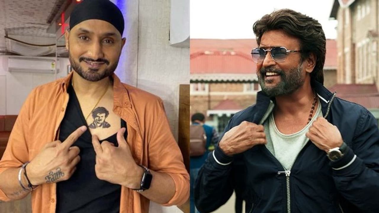 Rajinikanth Birthday : രജനികാന്തിനെ നെഞ്ചിൽ പതിച്ച് ഹർഭജൻ സിം​ഗ്; 'തലൈവർ' ഫാൻ പൊളിച്ചല്ലോന്ന് ആരാധകർ