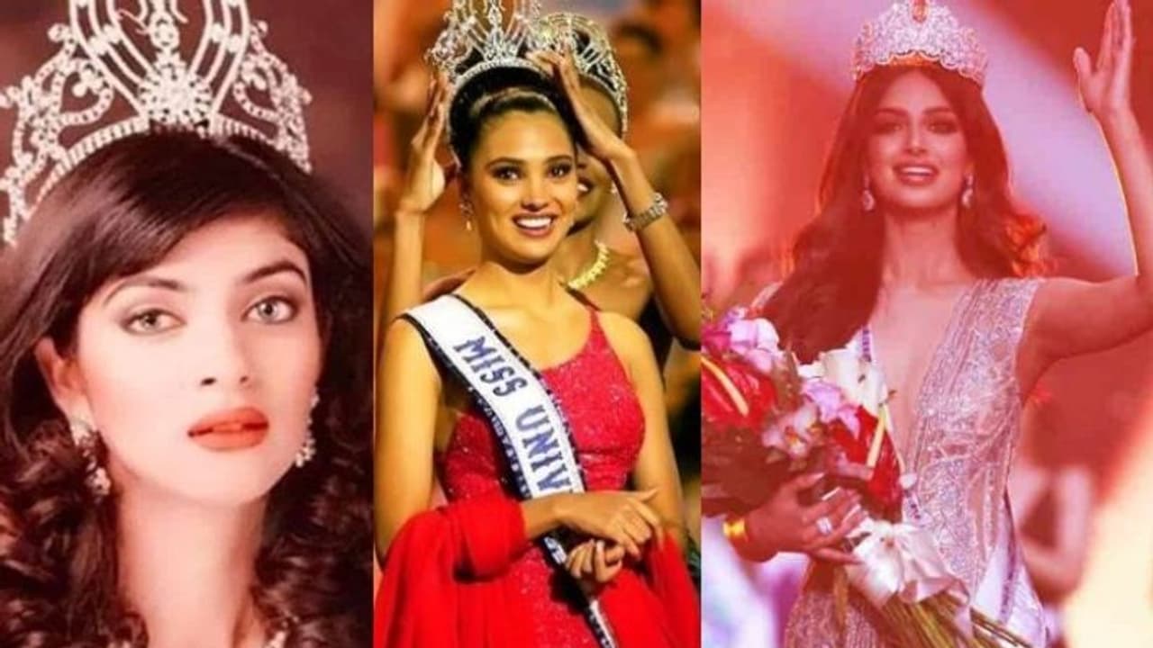 Miss Universe : സുസ്മിത സെനിനും ലാറ ദത്തയ്ക്കും പിന്നാലെ വിശ്വസുന്ദരിയായി ഹർനാസ് സന്ധു