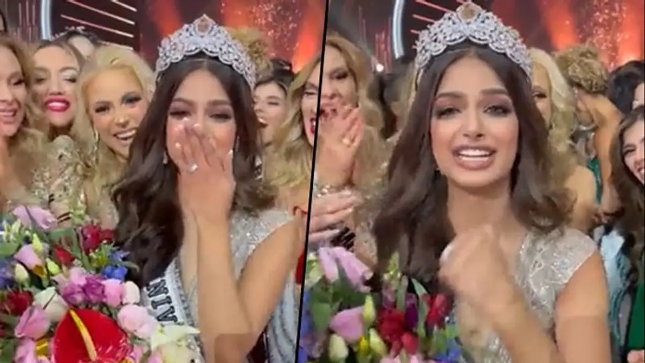 'Chak de phatte, India': Harnaaz Sandhu after winning Miss Universe 2021 crown; Watch viral clip 'Chak de phatte, India': Harnaaz Sandhu after winning Miss Universe 2021 crown; Watch viral clip