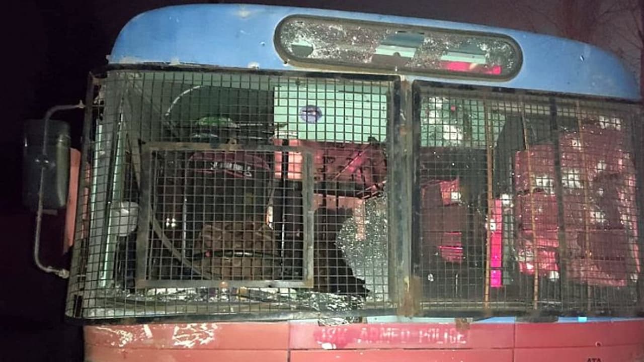 Terrorists target police bus near Srinagar; 2 personnel killed, 12 injured Terrorists target police bus near Srinagar; 2 personnel killed, 12 injured