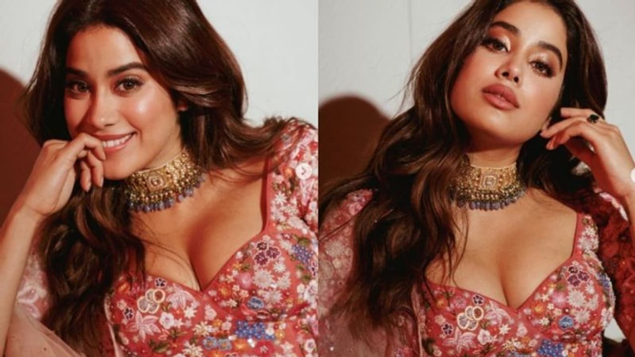 Janhvi Kapoor : ഫ്ലോറൽ ചോളിയില്‍ മനോഹരിയായി ജാൻവി കപൂർ; ചിത്രങ്ങള്‍