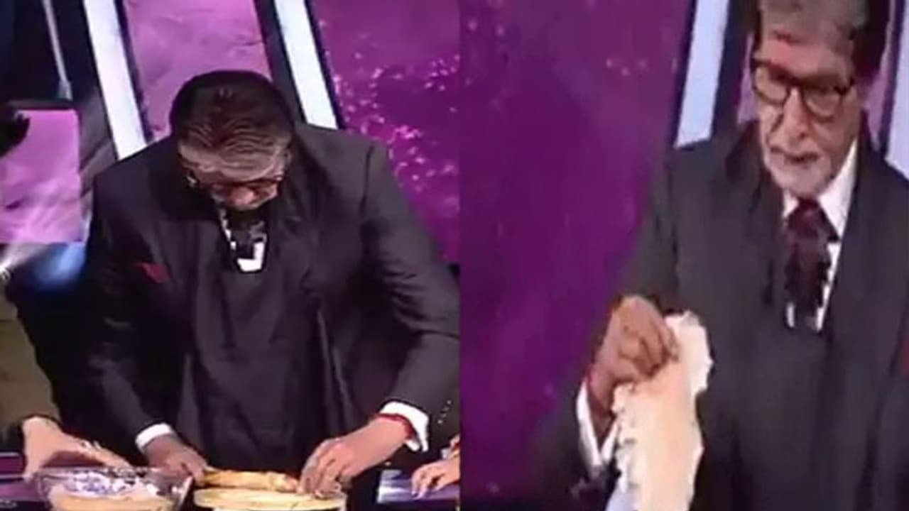 KBC 13 के मंच पर आखिर क्यों Amitabh Bachchan को बेलनी पड़ी रोटी, बिग बी के पाक कला देख हंस पडेंगे आप KBC 13 के मंच पर आखिर क्यों Amitabh Bachchan को बेलनी पड़ी रोटी, बिग बी के पाक कला देख हंस पडेंगे आप