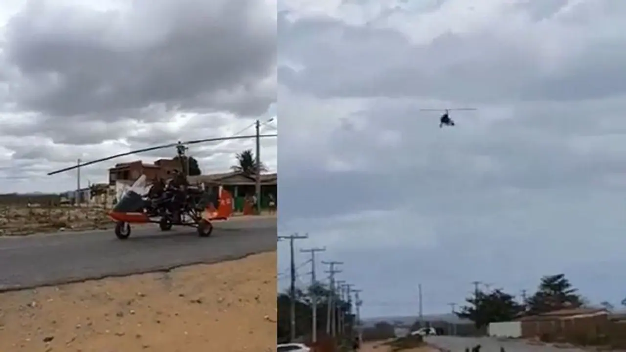 Helicopter from scrap ಕಾರು ಬಿಡಿಭಾಗದಿಂದ ಹೆಲಿಕಾಪ್ಟರ್ ನಿರ್ಮಾಣ, ವ್ಯಂಗ್ಯವಾಡಿದ ಗ್ರಾಮಸ್ಥರ ಮುಂದೆ ಹಾರಿತು ಲೋಕಲ್ ಚಾಪರ್!