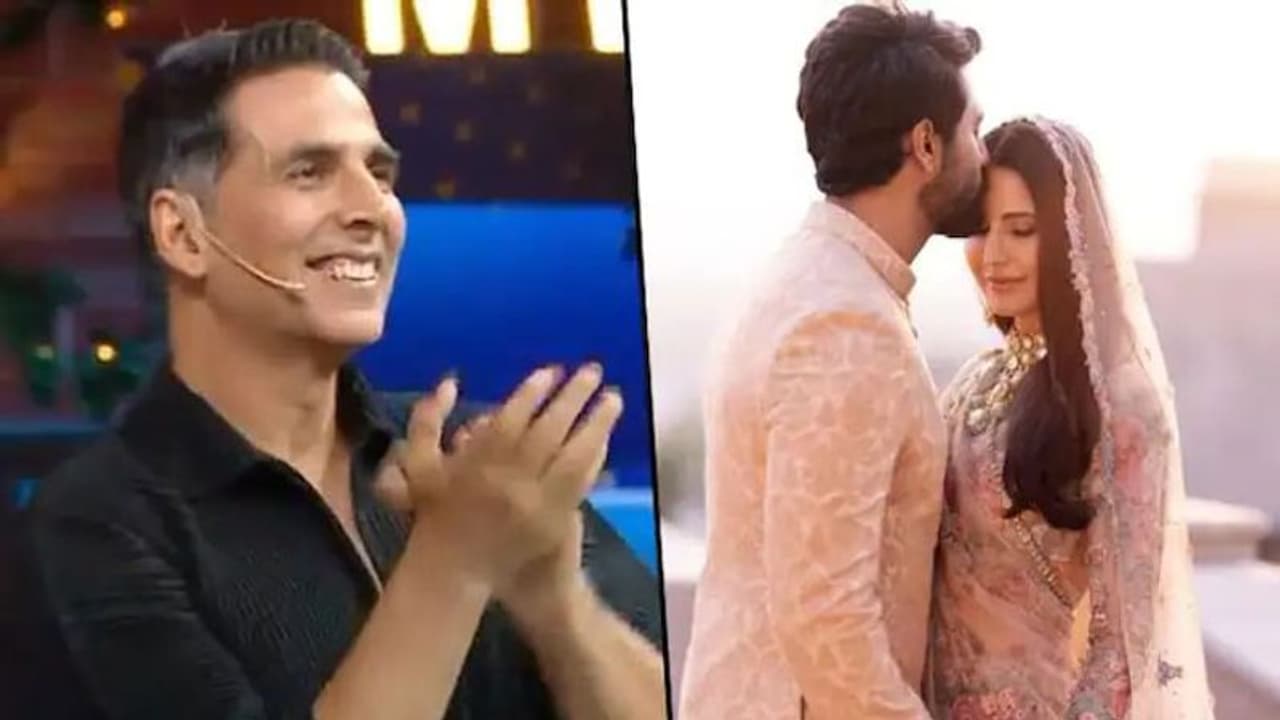 Akshay Kumar ने कपिल शर्मा शो में कैटरीना कैफ विक्की कौशल की शादी का उड़ाया मजाक, देखें Video Akshay Kumar ने कपिल शर्मा शो में कैटरीना कैफ विक्की कौशल की शादी का उड़ाया मजाक, देखें Video