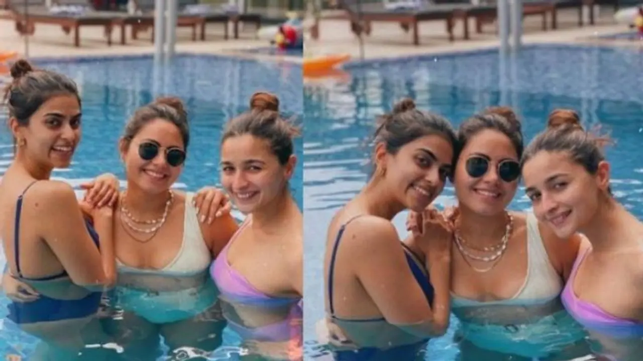 Alia Bhatt : করোনা বিতর্ককে বুড়ো আঙুল, বিকিনিতে সুইমিংপুলে Superhot আলিয়া