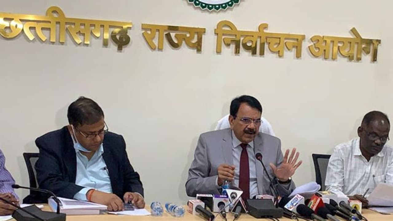 छत्तीसगढ़ में निकाय चुनाव: 18 दिसंबर की रात से थम जाएगा प्रचार, 20 दिसंबर को वोट डाले जाएंगे छत्तीसगढ़ में निकाय चुनाव: 18 दिसंबर की रात से थम जाएगा प्रचार, 20 दिसंबर को वोट डाले जाएंगे