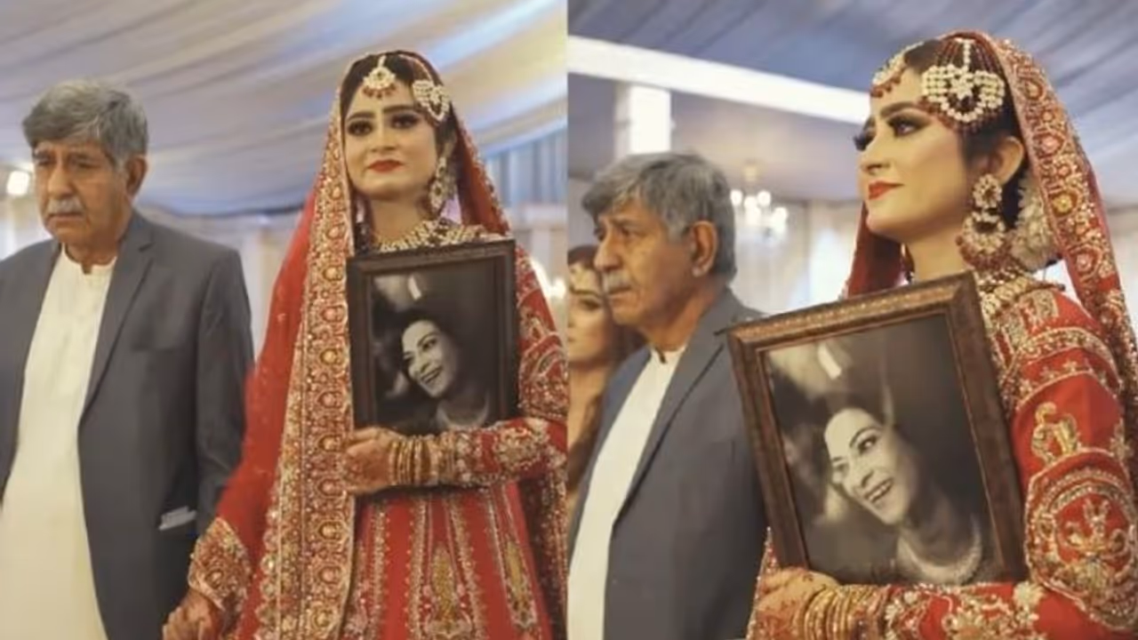 Viral Video : അമ്മയുടെ ചിത്രം നെഞ്ചോട് ചേര്‍ത്ത് പിടിച്ച് വധു; സോഷ്യല്‍ മീഡിയയുടെ കണ്ണ് നിറച്ച വീഡിയോ