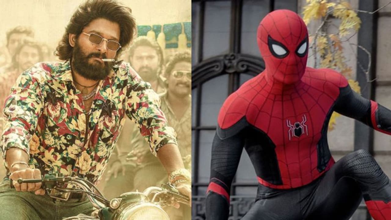 pushpa beats spiderman : ‘ஸ்பைடர்மேன்’ சாதனையை ஒரே நாளில் அடிச்சு தூக்கி அதகளம் பண்ணிய ‘புஷ்பா’ pushpa beats spiderman : ‘ஸ்பைடர்மேன்’ சாதனையை ஒரே நாளில் அடிச்சு தூக்கி அதகளம் பண்ணிய ‘புஷ்பா’