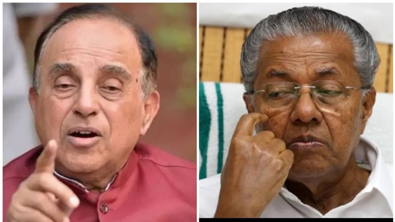 'പിണറായി സർക്കാരിനെ പിരിച്ചുവിടണം, ക്രമസമാധാനം തകർന്നു': സുബ്രഹ്മണ്യൻ സ്വാമി