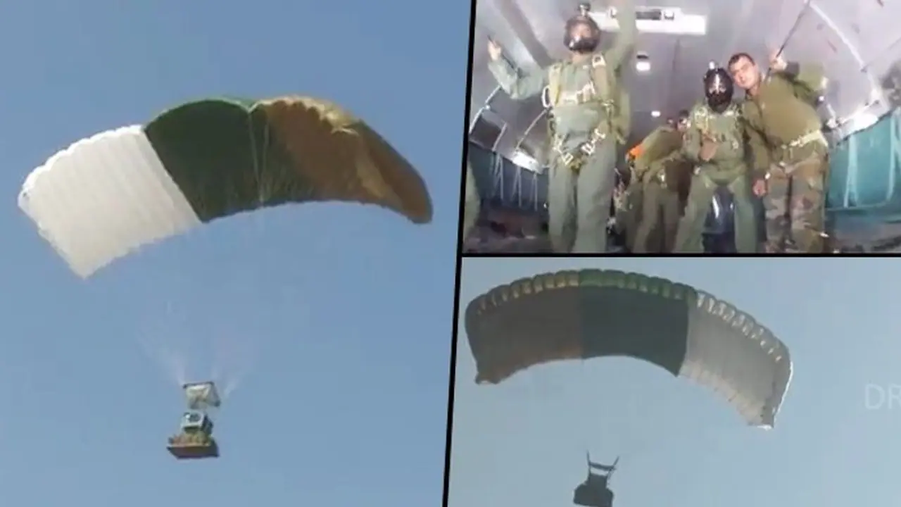 India conducts flight demonstration of Controlled Aerial Delivery System as part of ‘Azadi Ka Amrit Mahotsav’