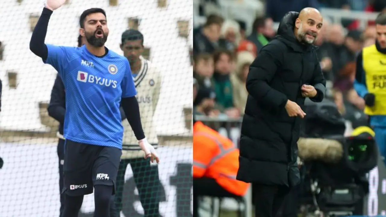 EPL 2021 22: Virat Kohli has a special message for Pep Guardiola's Manchester City in Punjabi (WATCH) EPL 2021 22: Virat Kohli has a special message for Pep Guardiola's Manchester City in Punjabi (WATCH)