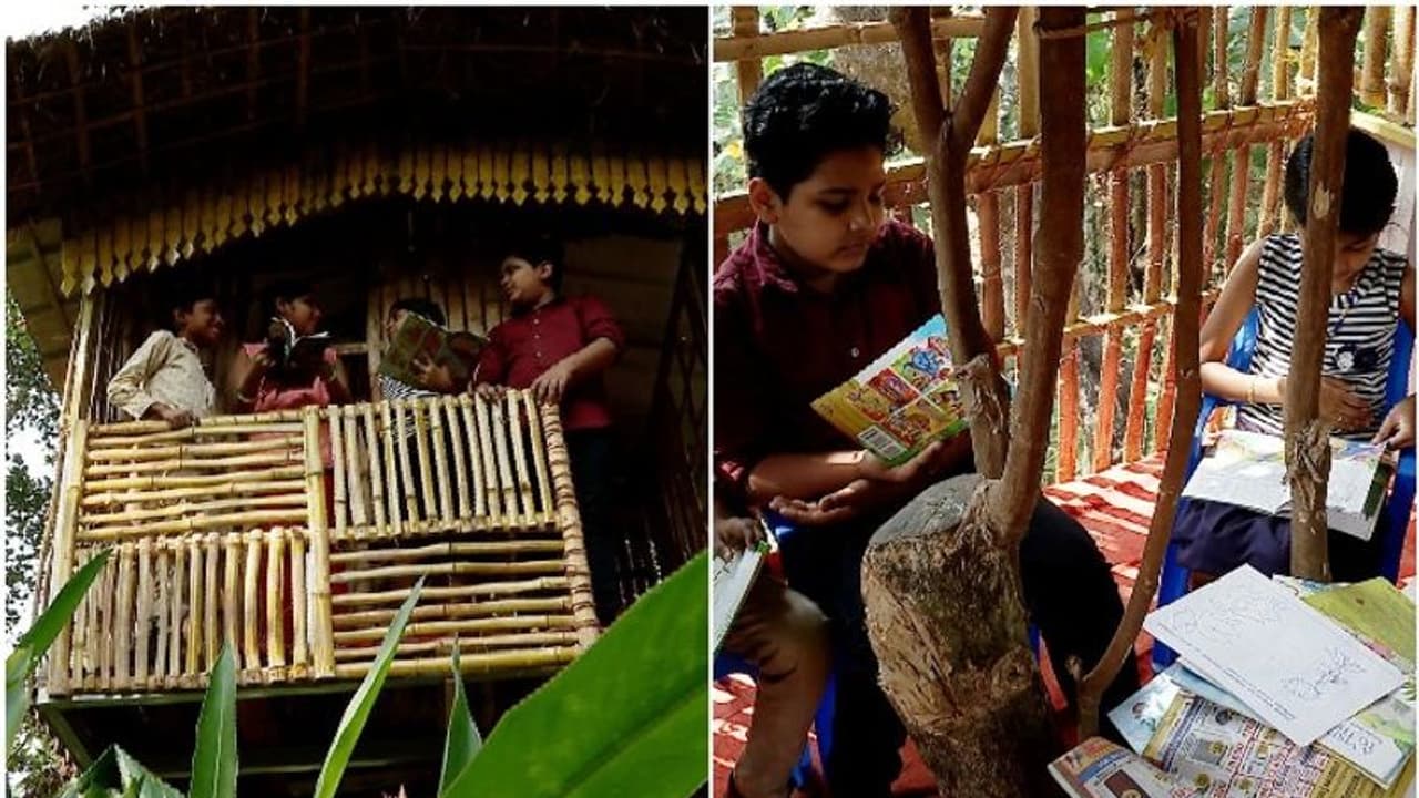 Variety Library : ഏറുമാടത്തിലൊരു വായനശാല, വായന പ്രോത്സാഹിപ്പിക്കാൻ ഇത്തിരി സാഹസികതയുമായി ഈ സ്കൂൾ Variety Library : ഏറുമാടത്തിലൊരു വായനശാല, വായന പ്രോത്സാഹിപ്പിക്കാൻ ഇത്തിരി സാഹസികതയുമായി ഈ സ്കൂൾ