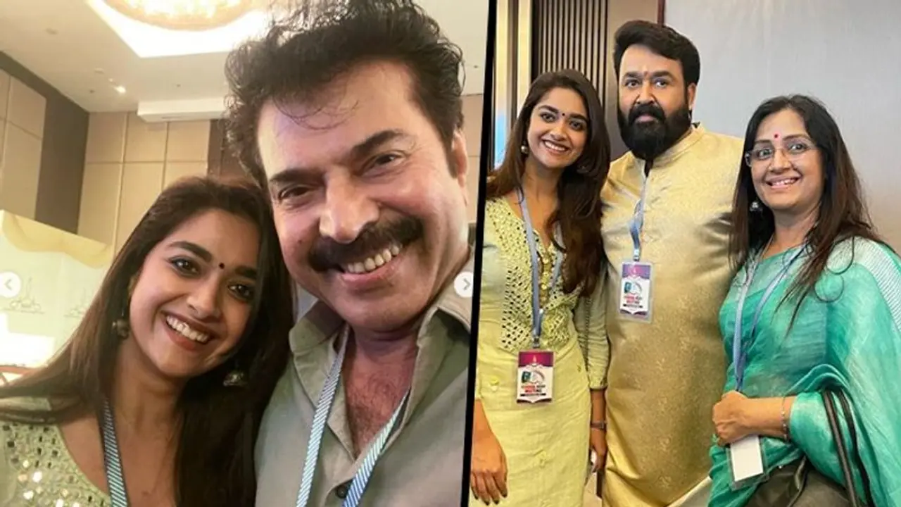When Keerthy Suresh met Mohanlal and Mammootty; here's what actress had to say