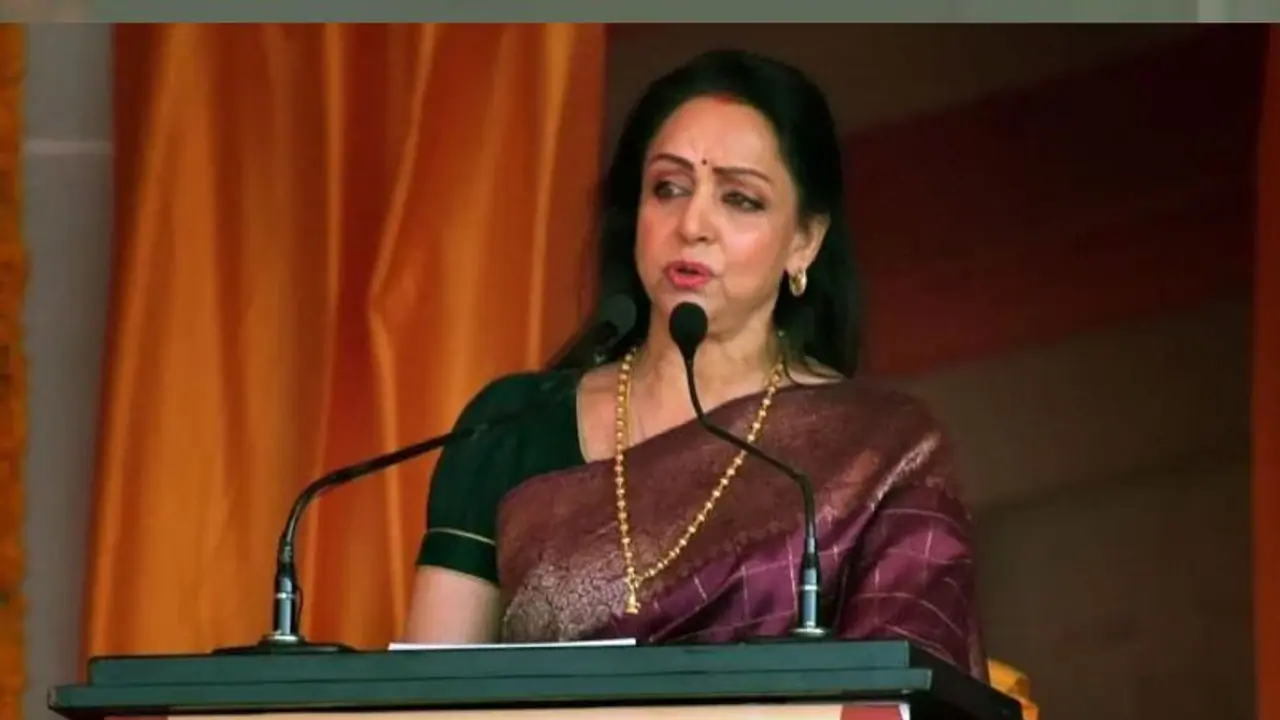 'Nothing can come in front of bulldozer': Hema Malini's jibe as BJP sweeps UP
