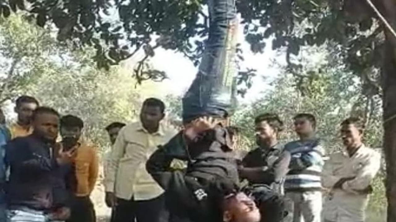 प्रेमिका से मिलने गए युवक को दी खौफनाक सजा, पेड़ पर रस्सी से बांध उल्टा लटकाया, फिर लाठी डंडे और बेल्ट से पीटा