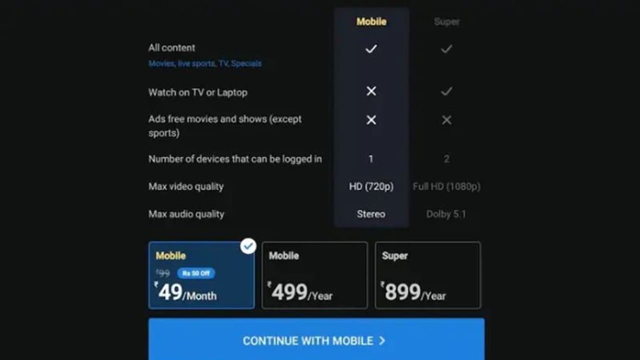 Disney+ Hotstar Mobile subscription: యూజర్లకు గుడ్ న్యూస్.. ఉచిత ఓటీటీ సబ్ స్క్రిప్షన్! Disney+ Hotstar Mobile subscription: యూజర్లకు గుడ్ న్యూస్.. ఉచిత ఓటీటీ సబ్ స్క్రిప్షన్!