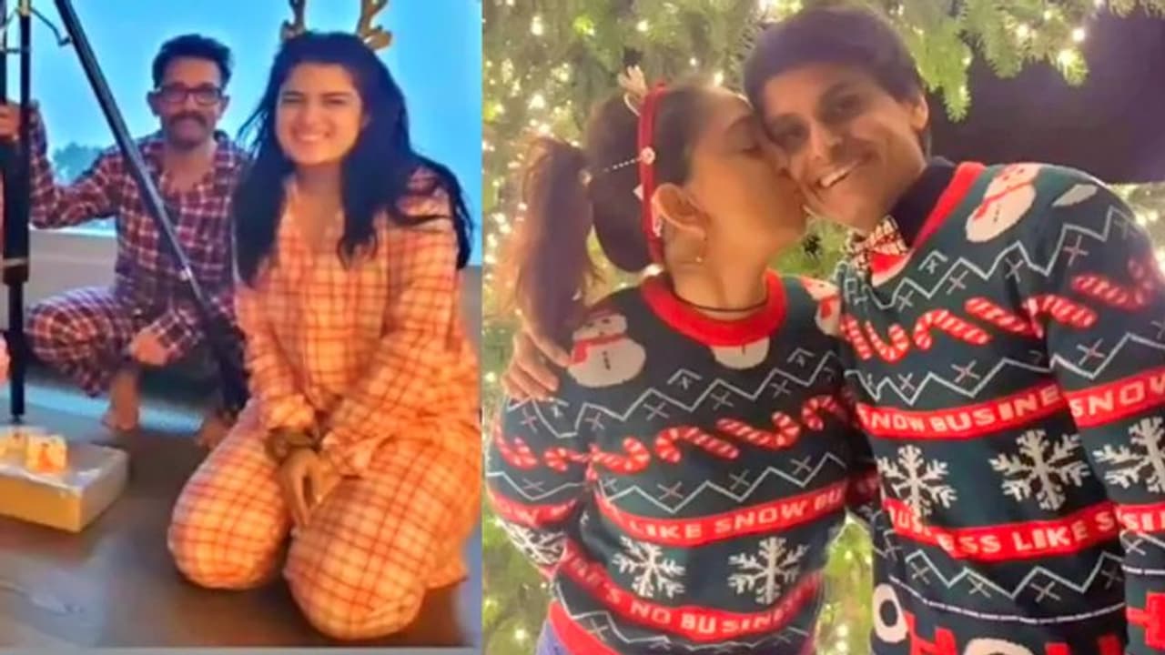 Aamir Khan के सामने ही उनकी बेटी ने ब्वॉयफ्रेंड को किया Kiss, फैमिली के साथ यूं सेलिब्रेट किया Chirstmas Aamir Khan के सामने ही उनकी बेटी ने ब्वॉयफ्रेंड को किया Kiss, फैमिली के साथ यूं सेलिब्रेट किया Chirstmas