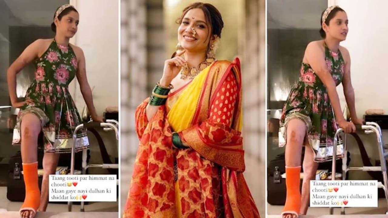 Newlywed Ankita Lokhande dances to Pardesi Pardesi with an injured foot [Video]