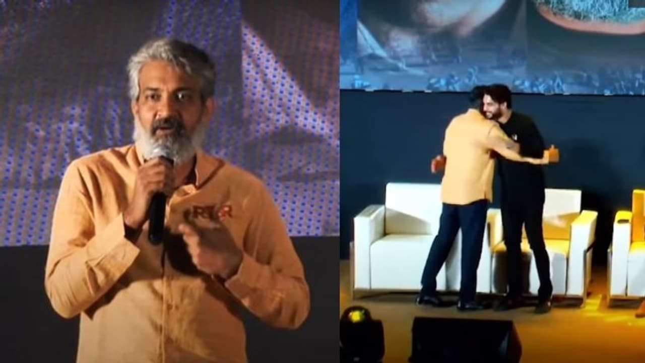 Rajamouli to Tovino : 'താങ്ക് യൂ സൂപ്പര്‍ഹീറോ'; ആര്‍ആര്‍ആര്‍ പ്രീ ലോഞ്ച് വേദിയില്‍ ടൊവീനോയോട് രാജമൗലി