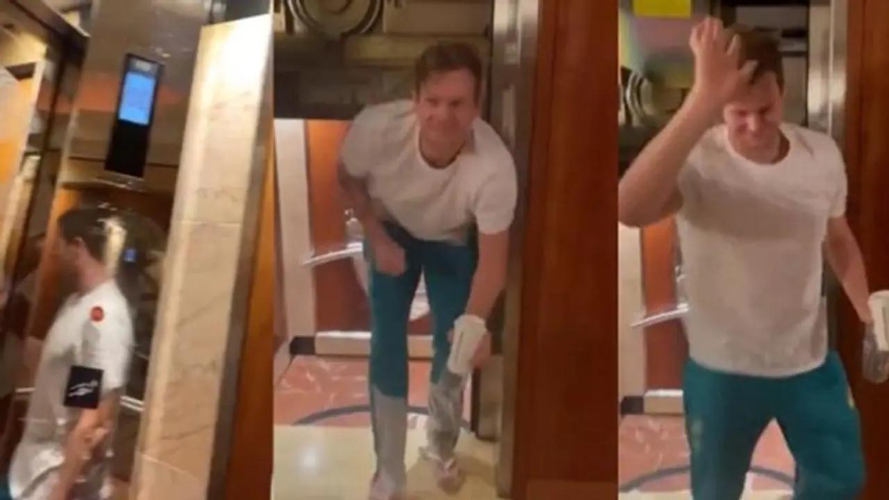 Ashes Test: ಕೈಕೊಟ್ಟ ಲಿಫ್ಟ್, 55 ನಿಮಿಷ ಹೋಟೆಲ್ ಲಿಫ್ಟ್ನೊಳಗೆ ಸಿಲುಕಿದ್ದ ಸ್ಟೀವ್ ಸ್ಮಿತ್! Ashes Test: ಕೈಕೊಟ್ಟ ಲಿಫ್ಟ್, 55 ನಿಮಿಷ ಹೋಟೆಲ್ ಲಿಫ್ಟ್ನೊಳಗೆ ಸಿಲುಕಿದ್ದ ಸ್ಟೀವ್ ಸ್ಮಿತ್!