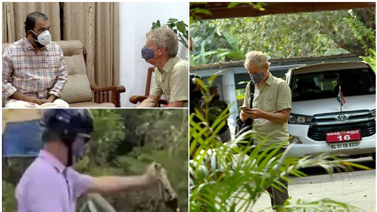 Kerala Police Stop Swedish National : അനുനയിപ്പിക്കാൻ മന്ത്രി, സ്വീഡിഷ് പൗരനെ വീട്ടിലേക്ക് ക്ഷണിച്ച് വരുത്തി Kerala Police Stop Swedish National : അനുനയിപ്പിക്കാൻ മന്ത്രി, സ്വീഡിഷ് പൗരനെ വീട്ടിലേക്ക് ക്ഷണിച്ച് വരുത്തി