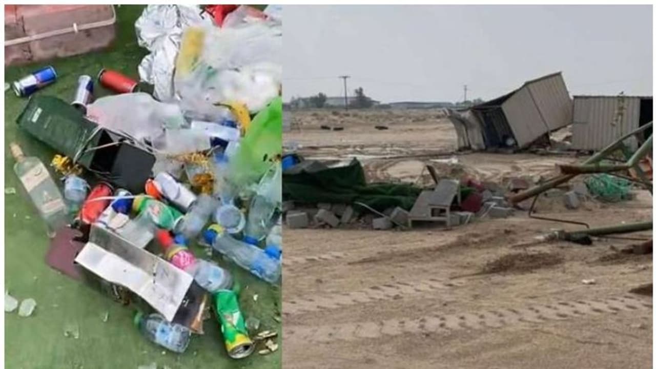 Gulf News : മദ്യ ഉപയോഗം കണ്ടെത്തിയതിന് പിന്നാലെ മരുഭൂമിയിലെ ക്യാമ്പ് സൈറ്റുകള് പൊളിച്ചുനീക്കി Gulf News : മദ്യ ഉപയോഗം കണ്ടെത്തിയതിന് പിന്നാലെ മരുഭൂമിയിലെ ക്യാമ്പ് സൈറ്റുകള് പൊളിച്ചുനീക്കി