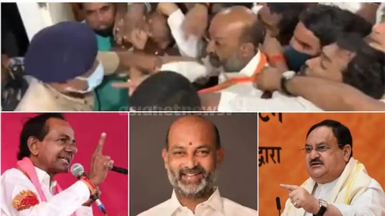 ജുഡീഷ്യൽ കസ്റ്റഡിയിൽ സംസ്ഥാന അധ്യക്ഷൻ, പ്രതിഷേധം ഏറ്റെടുത്ത് ബിജെപി ദേശീയ അധ്യക്ഷൻ; തെലങ്കാന സംഘർഷഭരിതം ജുഡീഷ്യൽ കസ്റ്റഡിയിൽ സംസ്ഥാന അധ്യക്ഷൻ, പ്രതിഷേധം ഏറ്റെടുത്ത് ബിജെപി ദേശീയ അധ്യക്ഷൻ; തെലങ്കാന സംഘർഷഭരിതം