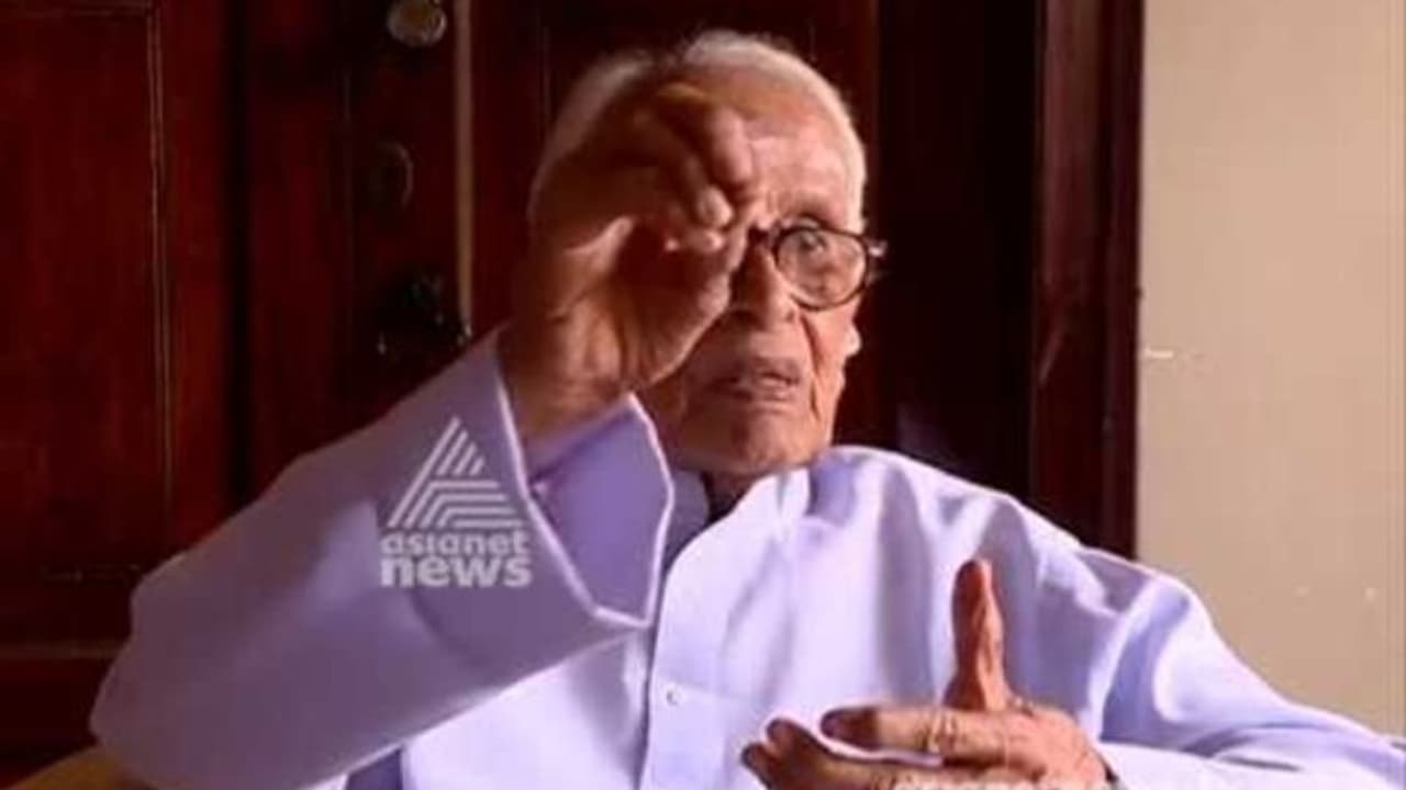 സ്വാതന്ത്രസമര സേനാനി കെ അയ്യപ്പൻ പിള്ള അന്തരിച്ചു സ്വാതന്ത്രസമര സേനാനി കെ അയ്യപ്പൻ പിള്ള അന്തരിച്ചു