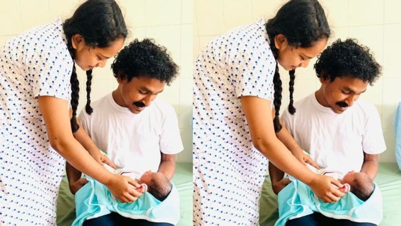 ഇത് ഞങ്ങളുടെ 'ഏദൻ', അച്ഛനായ സന്തോഷം പങ്കുവച്ച് വിജിലേഷ്