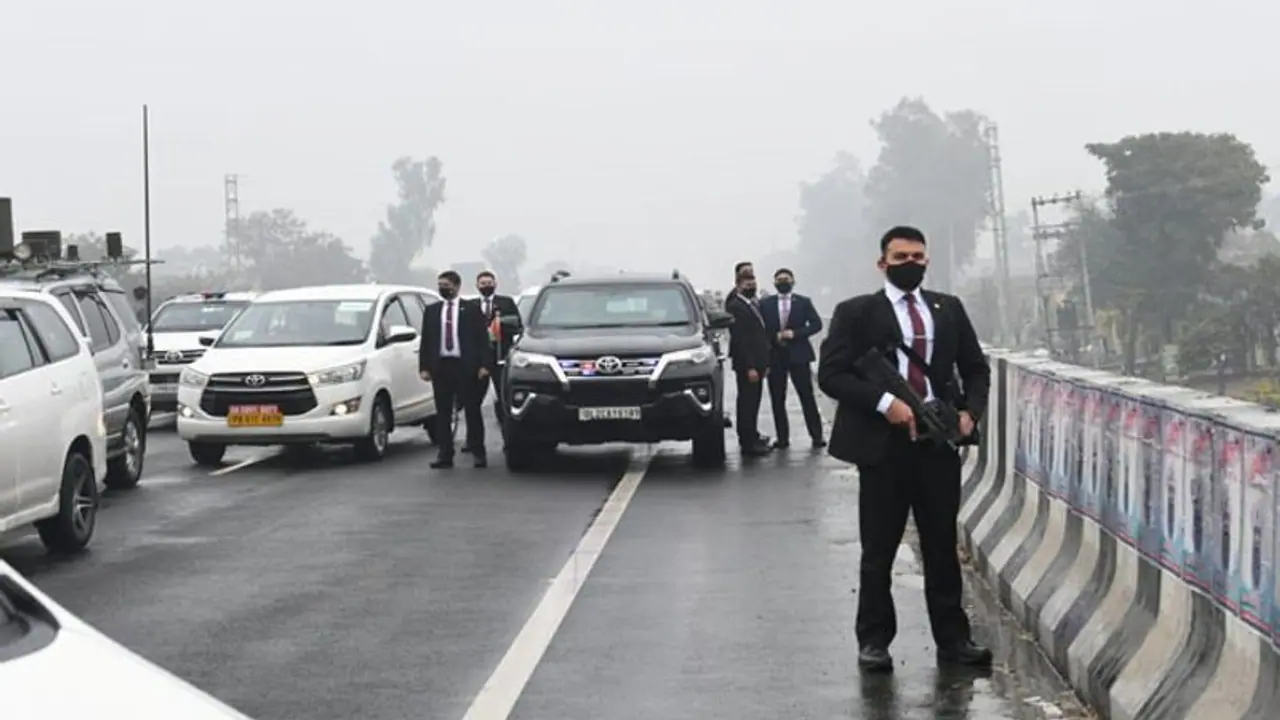 Security lapse: Danger that was lurking near flyover PM Modi was stranded over