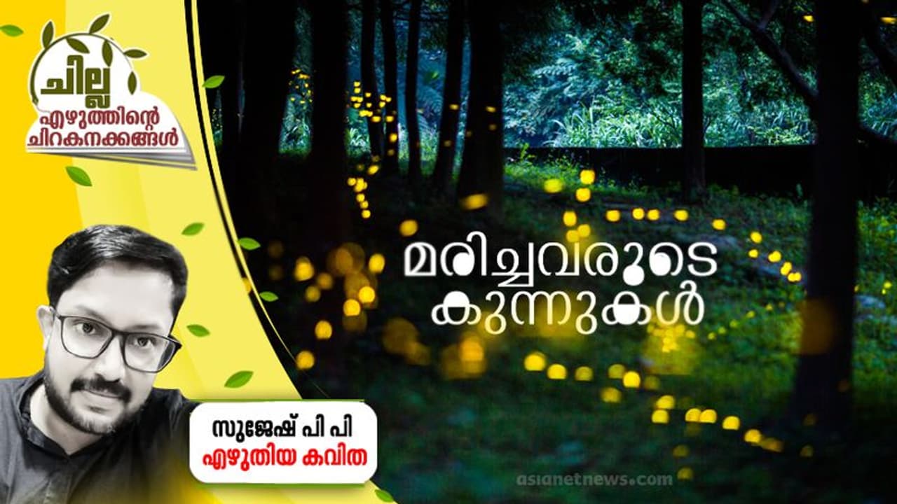 Malayalam Poem : മരിച്ചവരുടെ കുന്നുകള്, സുജേഷ് പി പി എഴുതിയ കവിത Malayalam Poem : മരിച്ചവരുടെ കുന്നുകള്, സുജേഷ് പി പി എഴുതിയ കവിത