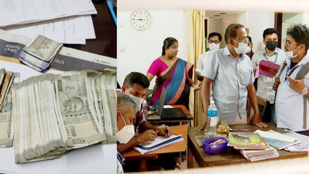 കൈക്കൂലി കളക്ഷൻ 67000 രൂപ!, വാളയാർ ആർടിഒ ചെക്ക് പോസ്റ്റിൽ ആറ് ഉദ്യോഗസ്ഥർക്ക് സസ്പെൻഷൻ കൈക്കൂലി കളക്ഷൻ 67000 രൂപ!, വാളയാർ ആർടിഒ ചെക്ക് പോസ്റ്റിൽ ആറ് ഉദ്യോഗസ്ഥർക്ക് സസ്പെൻഷൻ