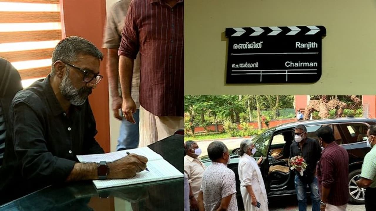 ചലച്ചിത്ര അക്കാദമി ചെയർമാനായി സംവിധായകൻ രഞ്ജിത്ത് ചുമതലയേറ്റു ചലച്ചിത്ര അക്കാദമി ചെയർമാനായി സംവിധായകൻ രഞ്ജിത്ത് ചുമതലയേറ്റു
